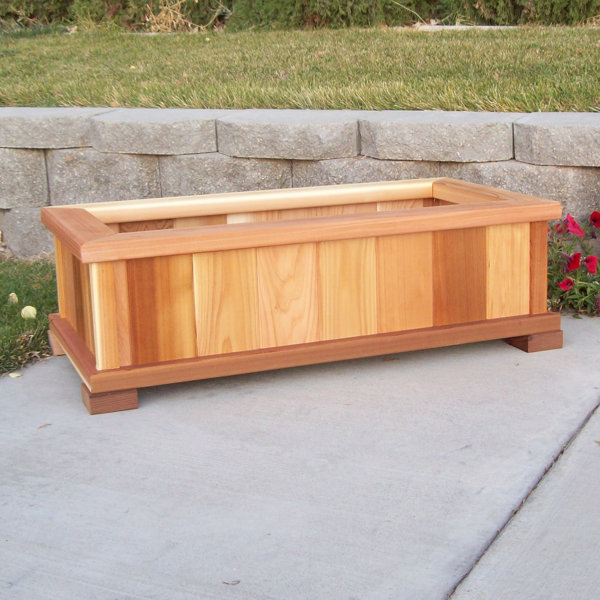 WoodCountry Cedar Planter Box & Reviews Wayfair